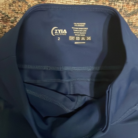 ZYIA leggings blue size 2 - Picture 2 of 2